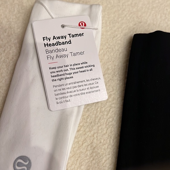 🔥NO OFFERS!!🍋3- NEW-Lululemon fly away tamer headband Blk and blue only! - Picture 11 of 15